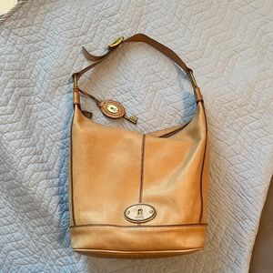 Fossil Leather Shoulder Bag, Camel
